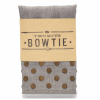 Two Guys Bowties Shop Men's Walnut Dot Grey Wooden Pocket Square