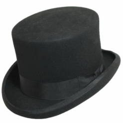 Italy Direct Black Top Hat