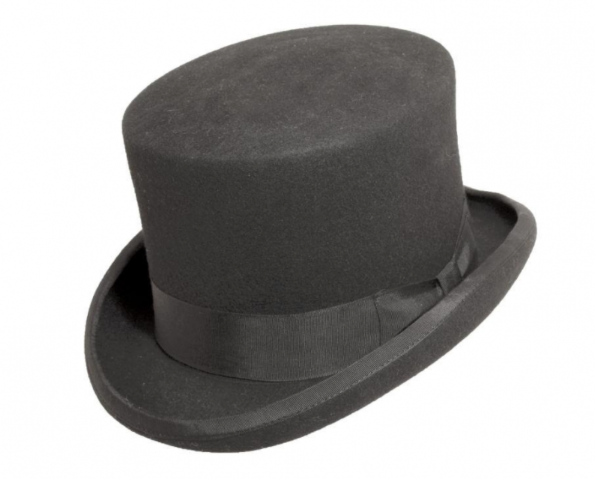 Italy Direct Shop Men's Charcoal Top Hat 3 Italy Direct Shop Men's Charcoal Top Hat