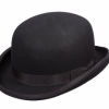 Italy Direct Shop Men's Black Bowler Hat