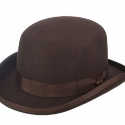 Italy Direct Shop Men's Chocolate Bowler Hat