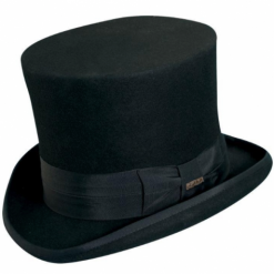 Italy Direct Black Mad Hatter Hat