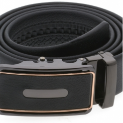 Italy Direct Black Belt With Gold Outlined Buckle Shop Men's