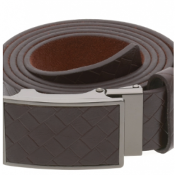 Italy Direct Brown Belt With Textured Buckle