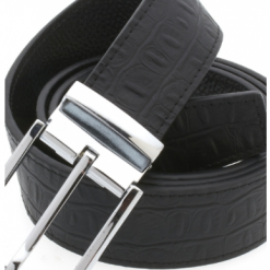 Italy Direct Traditional Black Belt With Silver Buckle Shop Men's
