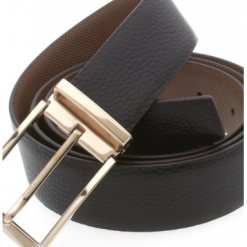 Italy Direct Traditional Black Belt With Gold Buckle Shop Men's