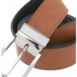 Italy Direct Traditional Brown Belt With Silver Buckle