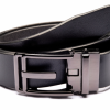 Italy Direct Shop Men's Traditional Black Belt With Oxidized Buckle