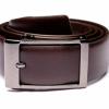 Italy Direct Shop Men's Traditional Brown Belt With Oxidized Buckle