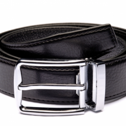 Italy Direct Traditional Black Belt With Silver Buckle