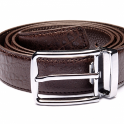 Italy Direct Traditional Brown Belt With Silver Buckle Shop Men's