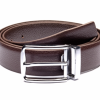 Italy Direct Traditional Brown Belt With Silver Buckle