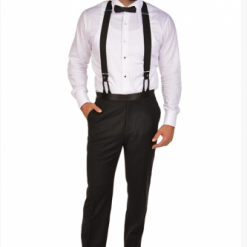 Italy Direct Black Suspenders