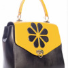 Banned Apparel Mustard/Black Waterlily Handbag Shop Women's