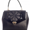 Banned Apparel Black Waterlily Handbag