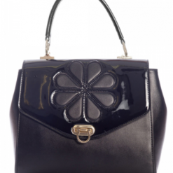 Banned Apparel Black Waterlily Handbag