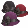 Italy Direct Shop Women's Clare Bow Cloche Hat