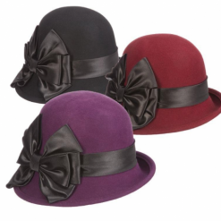 Italy Direct Shop Women's Clare Bow Cloche Hat
