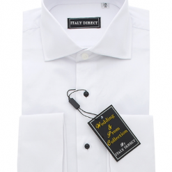 Italy Direct White Tuxedo Classic Fit Dress Shirt Shop Men's