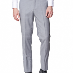 Italy Direct Light Grey Slim Fit Dress Pants