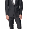 Italy Direct Black Tuxedo Slim Fit Dress Pants Shop Men's