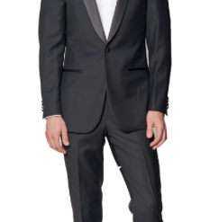 Italy Direct Black Tuxedo Slim Fit Dress Pants Shop Men's