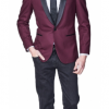 Italy Direct Slim Fit Maroon Tuxedo Jacket Suits