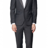 Italy Direct Shop Men's Slim Fit Black Peak Tuxedo