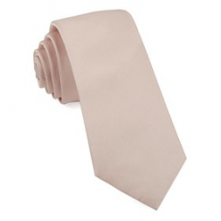 Italy Direct Blush Solid Grosgrain Necktie