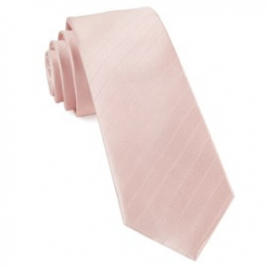 Italy Direct Blush Herringbone Vow Necktie