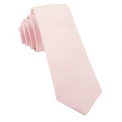 Italy Direct Blush Linen Row Necktie
