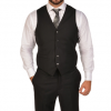 Italy Direct Suits Black Vest