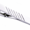 BlackJack Stainless Steel With Lines Tie Clip Shop Men's