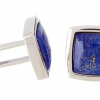 Italy Direct Shop Men's Genuine Lapis Lazuli Cufflinks