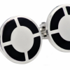 Italy Direct Black Plated Cufflinks