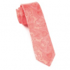 Italy Direct Coral Paisley Necktie Shop Men's