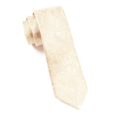 Italy Direct Champagne Paisley Necktie Shop Men's