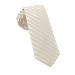 Italy Direct Light Champagne Striped Necktie Shop Men's