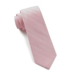 Italy Direct Invisible Baby Pink Striped Necktie Shop Men's