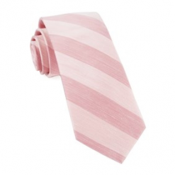 Italy Direct Blush Stripe Necktie