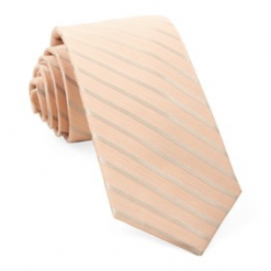 Italy Direct Peach Runner Stripe Necktie Shop Men's