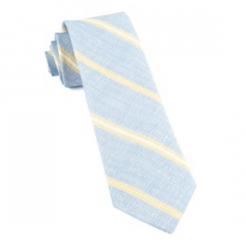 Italy Direct Sky Blue Stripe Necktie