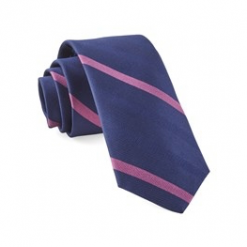 Italy Direct Goal Navy Line Stripe Necktie Shop Men's