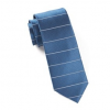 Italy Direct Shop Men's Institute Blue Stripe Necktie