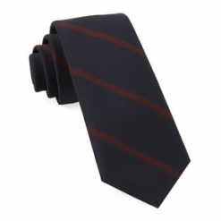 Italy Direct Navy Newport Stripe Midnight Necktie Shop Men's