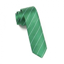 Italy Direct Green Pencil Pinstripe Necktie Shop Men's