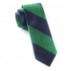 Italy Direct Shop Men's Emerald Green Super Stripe Necktie