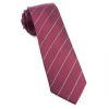 Italy Direct Burgundy Pencil Pinstripe Necktie