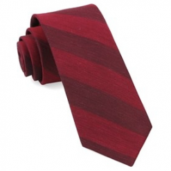 Italy Direct Shop Men's Red RSVP Stripe Necktie