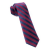 Italy Direct Burgundy Twill Stripe Necktie
